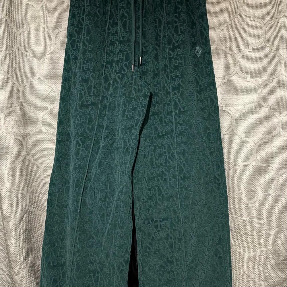 Green velvet Fenty Sweatpants